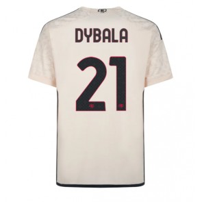 AS Roma Paulo Dybala #21 Replika Udebanetrøje 2023-24 Kortærmet